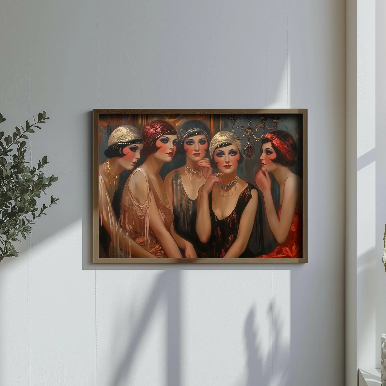 Pikturë dekorative me kornizë MDF, shumëngjyrëshe, Wallity, GE153-L