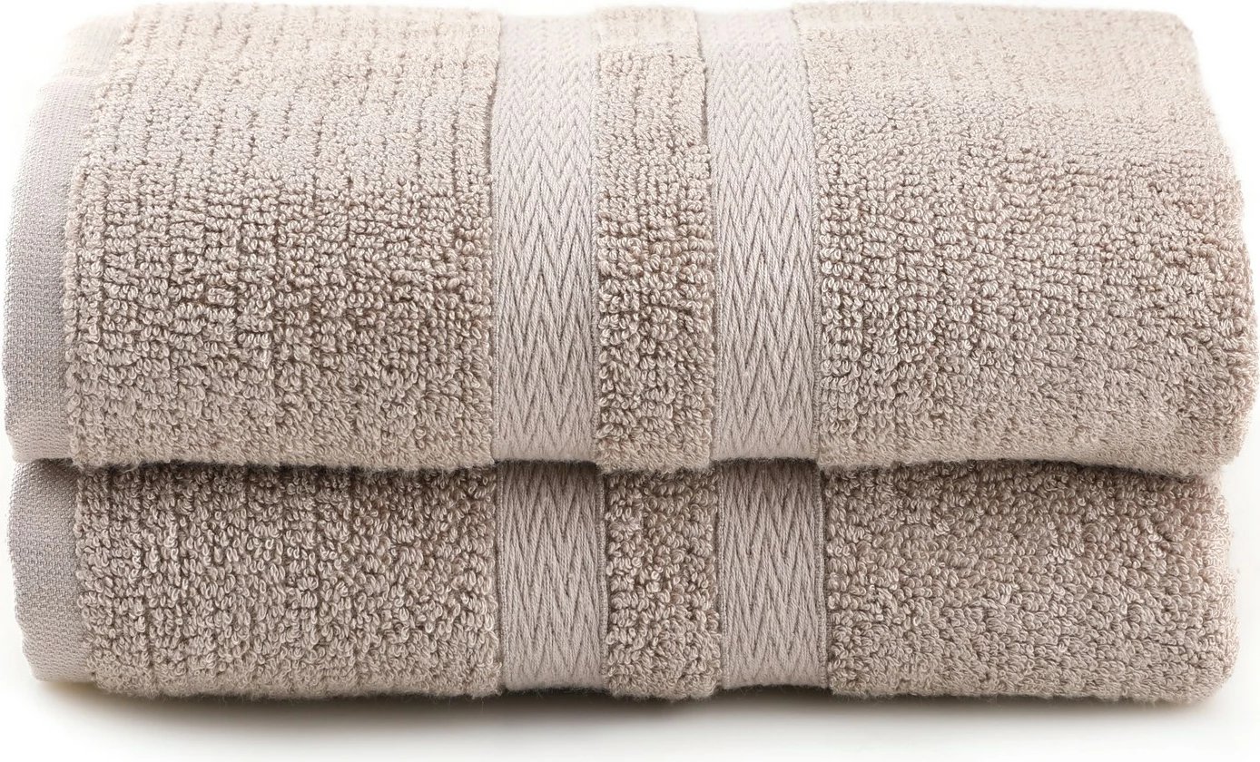 Set peshqirësh për duar (2 copë), Mijölnir, Ayliz, ngjyrë kafe e çelët