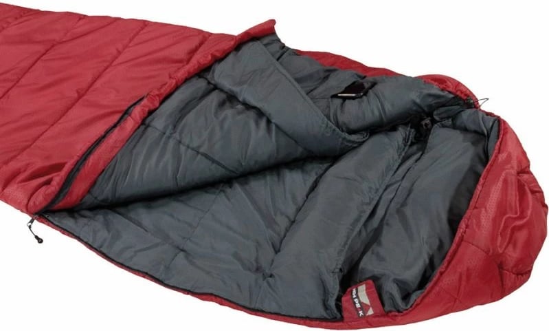 Çantë gjumi High Peak Redwood 3 L për turizëm, e kuqe dhe gri