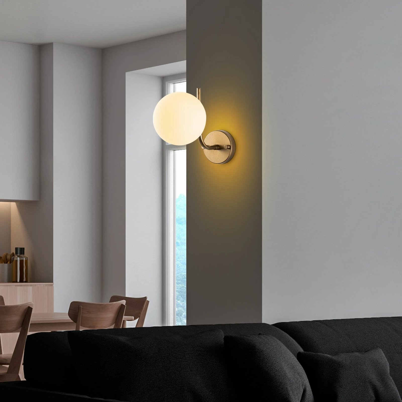 Llambë muri Opviq, Antler - 15015, ngjyrë ari Llambë muri Opviq, Antler - 15015, ngjyrë ari