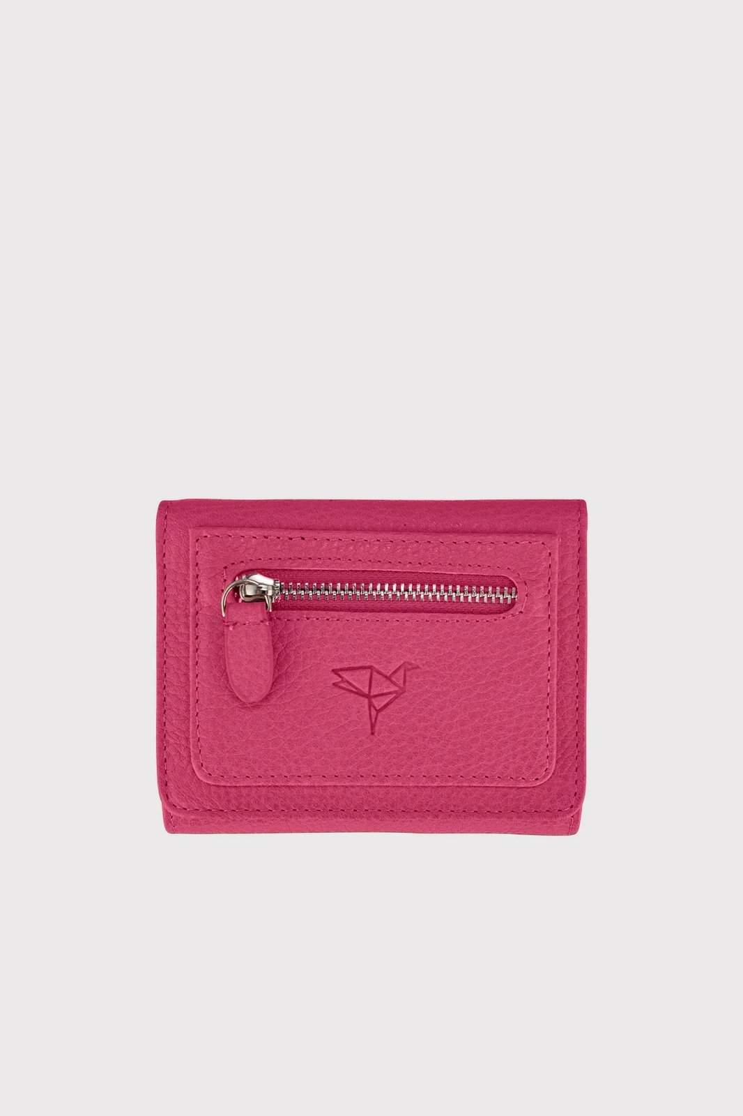 Portofol për gra, lëkurë natyrale, ngjyrë fuchsia, Zoozie Bags, Moon