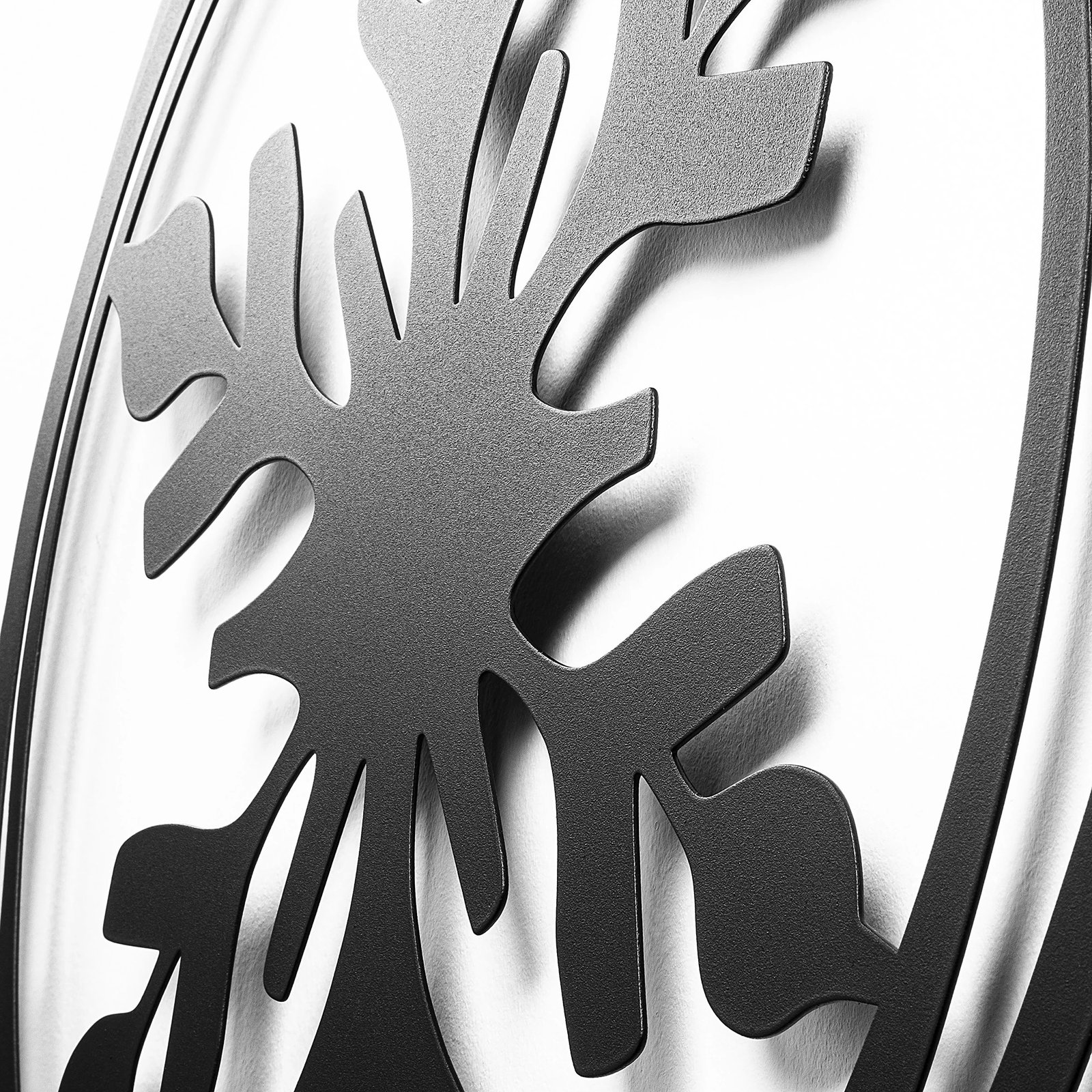 Aksesor dekorativ metalik për mur, Wallity, XMASBLACK - 020