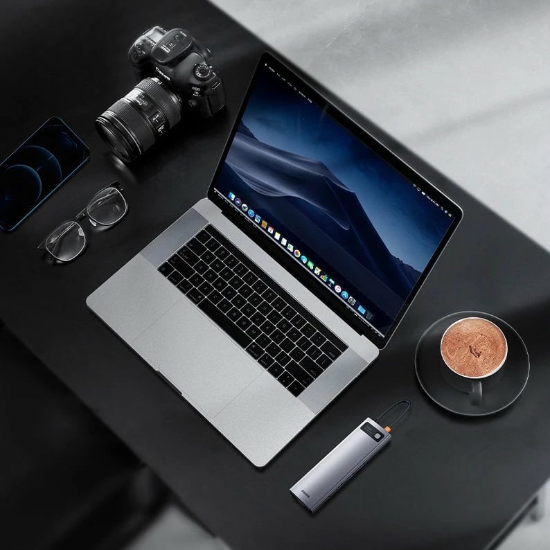 Kasë Baseus Metal Gleam 11in1, USB Type-C HUB, CAHUB-CT0G, Gri