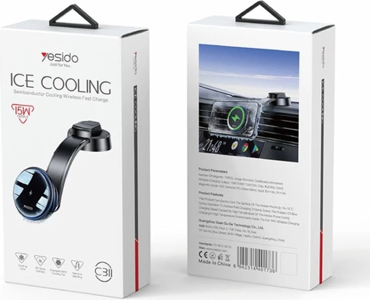 Mbajtes Telefoni Dhe Mbushes Me Ftofje Wireless Ne Panel 15w