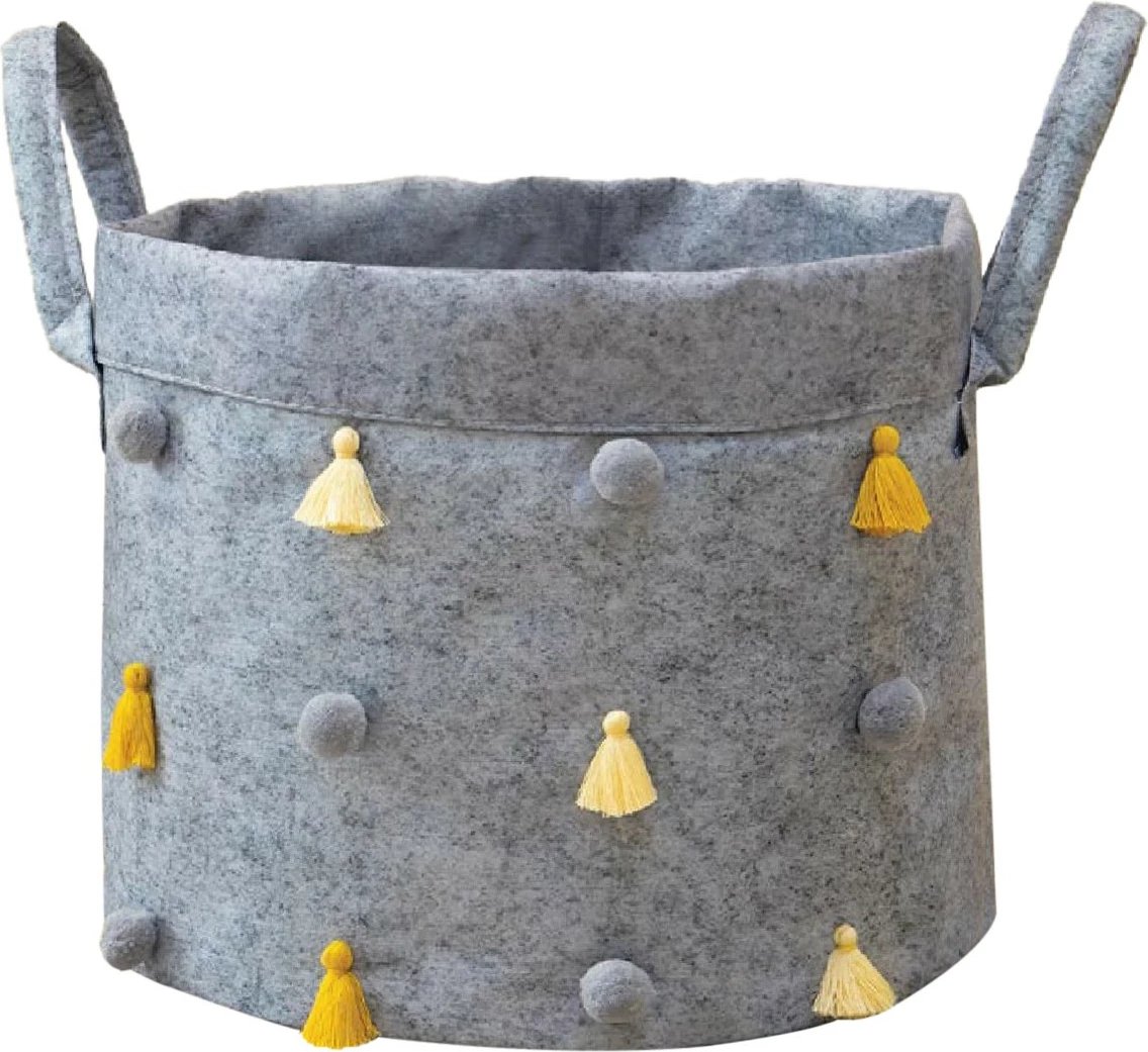 Shportë prej fëlti, ngjyrë gri, Evila Originals, ALS-03778