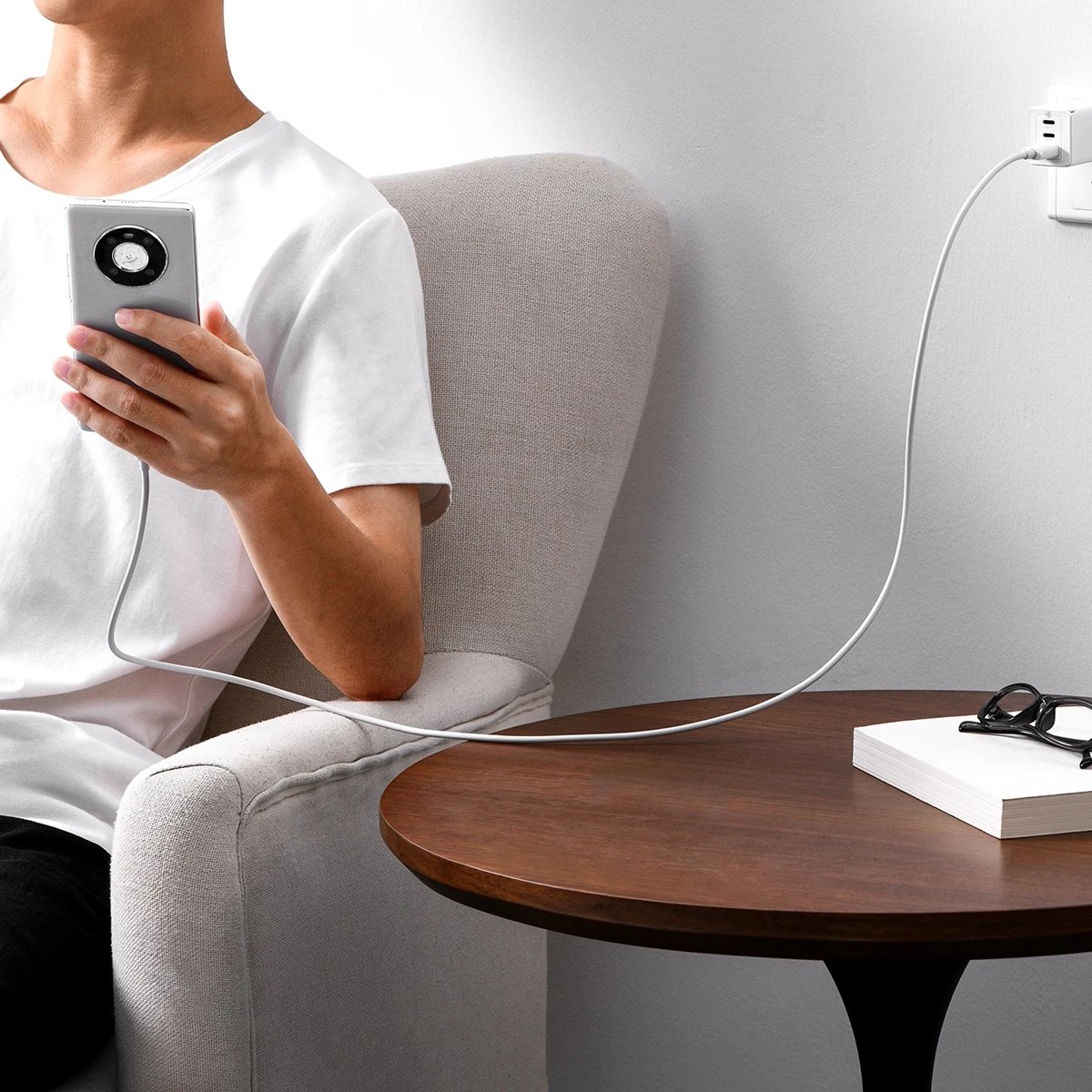 Kabllo Baseus Superior Series SUPERVOOC USB-A në USB-C 65W, 1m, Bardhë Kabllo Baseus Superior Series SUPERVOOC USB-A në USB-C 65W, 1m, Bardhë