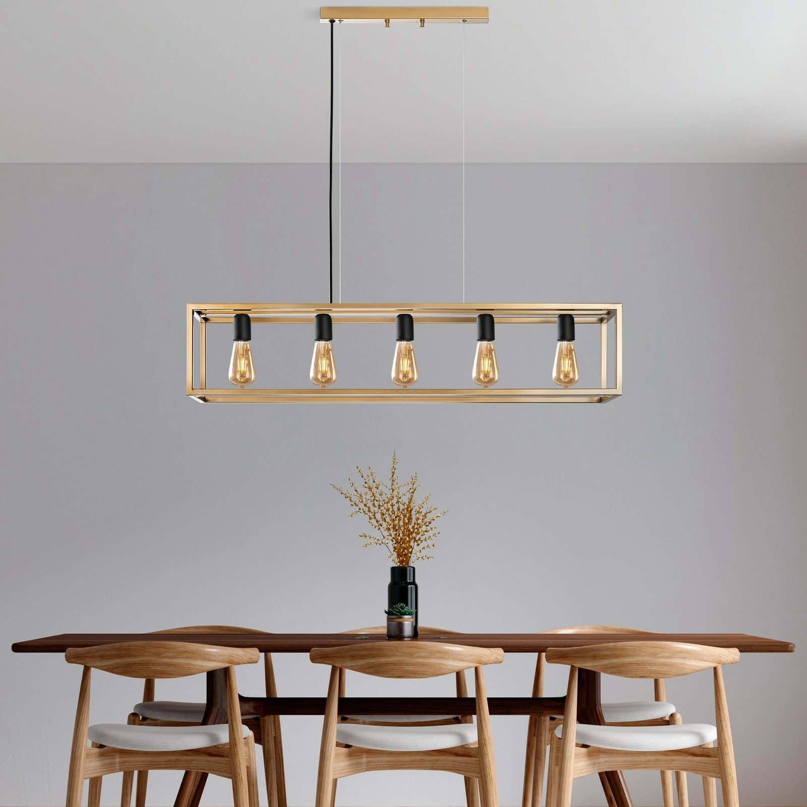 Llambadar Opviq, ngjyrë ari, Kafes - 13749