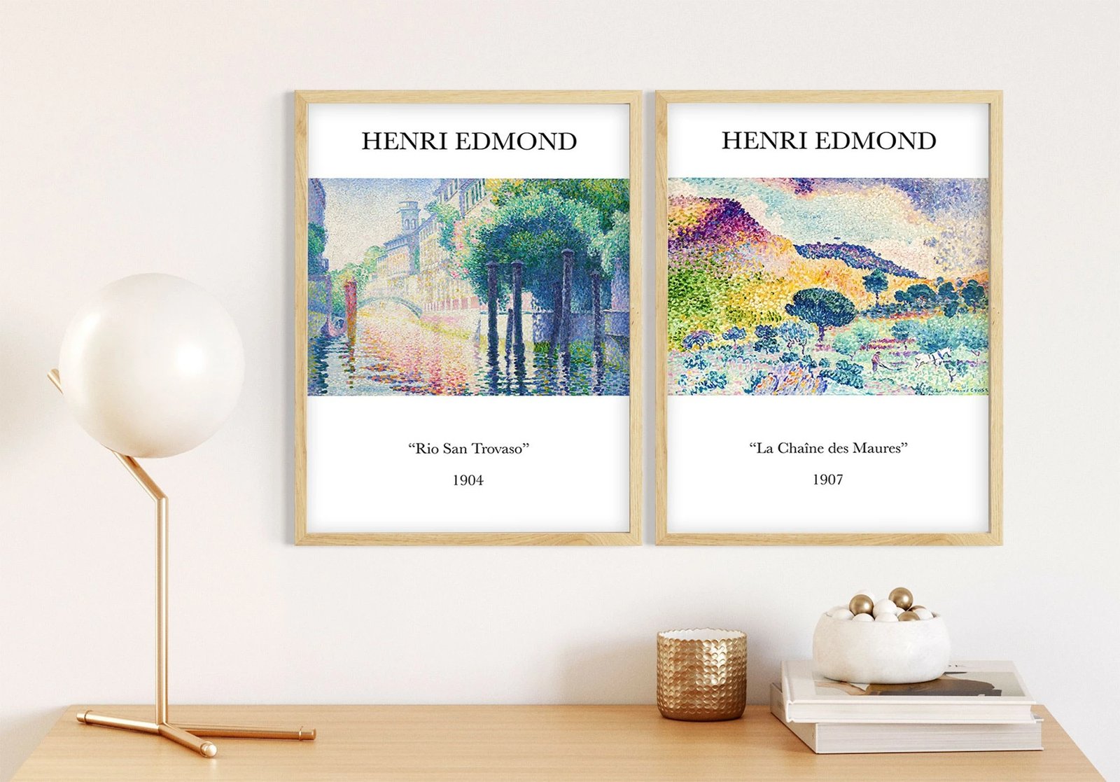 Piktura dekorative të kornizuara MDF (2 copë), Wallity, Huhu267, 20x30cm