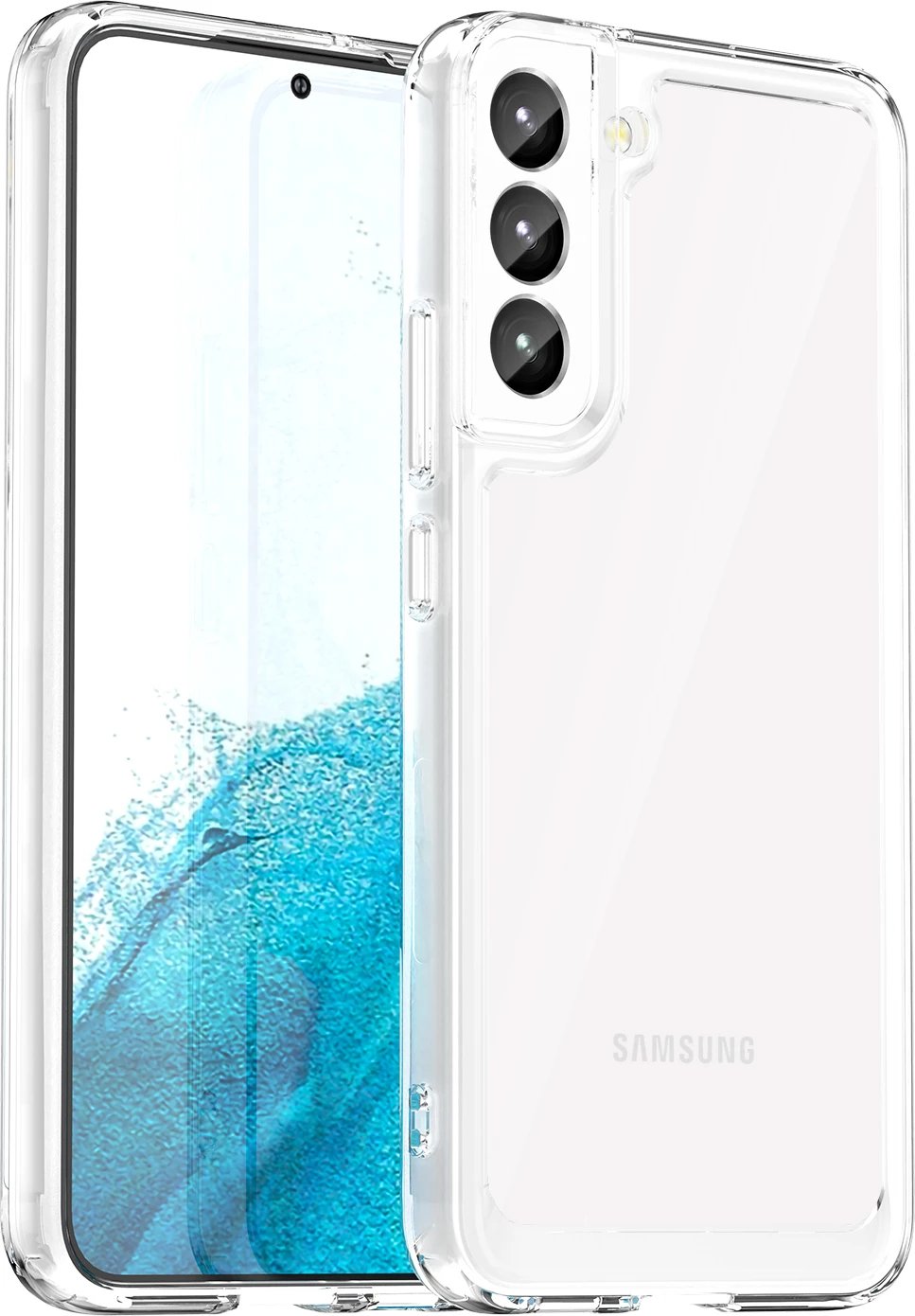 Mbështjellës Hurtel Outer Space Case për Samsung Galaxy S23+, transparent