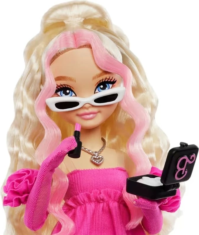 Kukull Barbie Dream Besties Malibu Mattel HYC21 me 8 aksesorë, Rozë