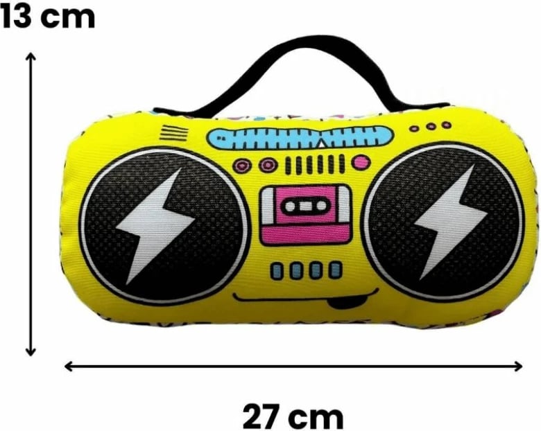 Lodër pelushi për qen, Paws & Whiskers, Havhav 1032, e verdhë, e zezë