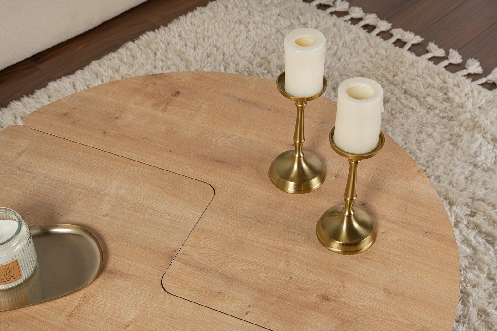 Tavolinë kafeje Nordure, Moira, ngjyrë lisi