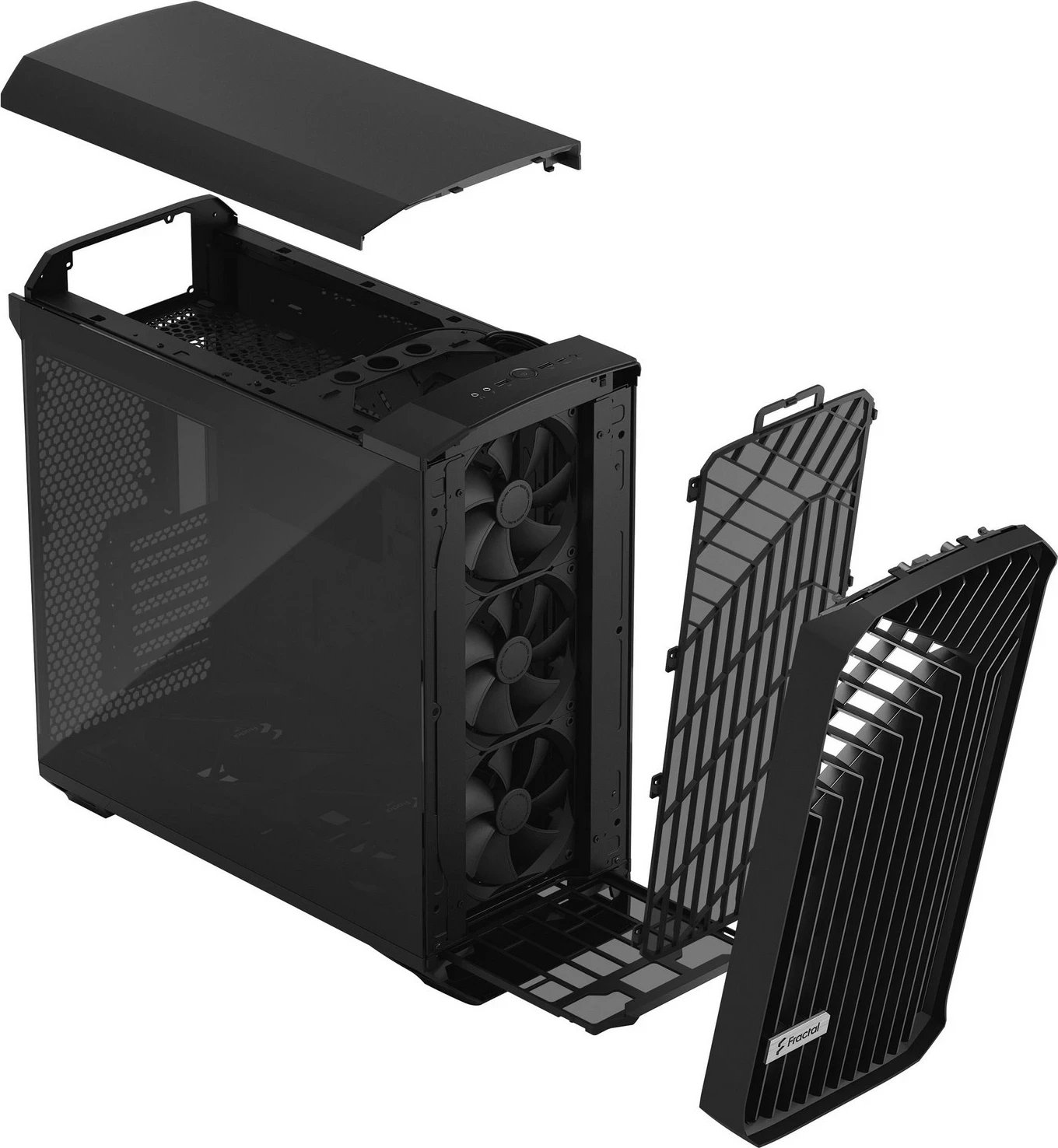 Kasë Fractal Design Torrent, ATX, Midi Tower, e zezë Kasë Fractal Design Torrent, ATX, Midi Tower, e zezë