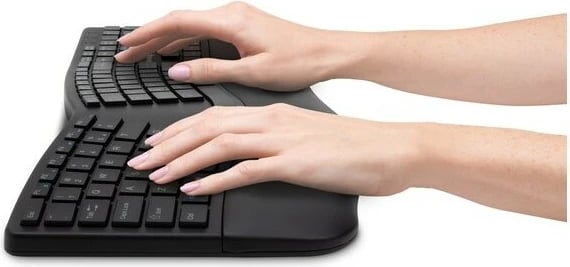 Tastierë Kensington ProFit Ergo Wireless, QWERTZ, e zezë Tastierë Kensington ProFit Ergo Wireless, QWERTZ, e zezë