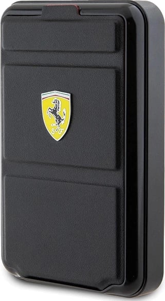Powerbank Ferrari Metal Logo MagSafe 10000 mAh me stand, e zezë