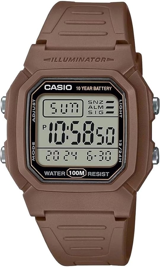 Orë dore CASIO DIVER unisex, kafe