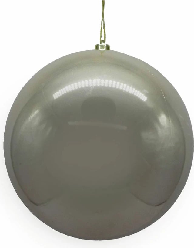 Top dekorativ për pemë të Vitit të Ri, plastikë, ngjyrë shampanjë, 20x15x20 cm