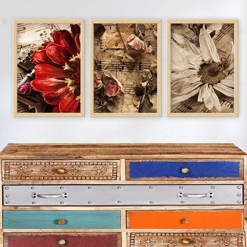 Pikturë dekorative me kornizë (3 copë), Wallity, 3NTC_2292074_3545