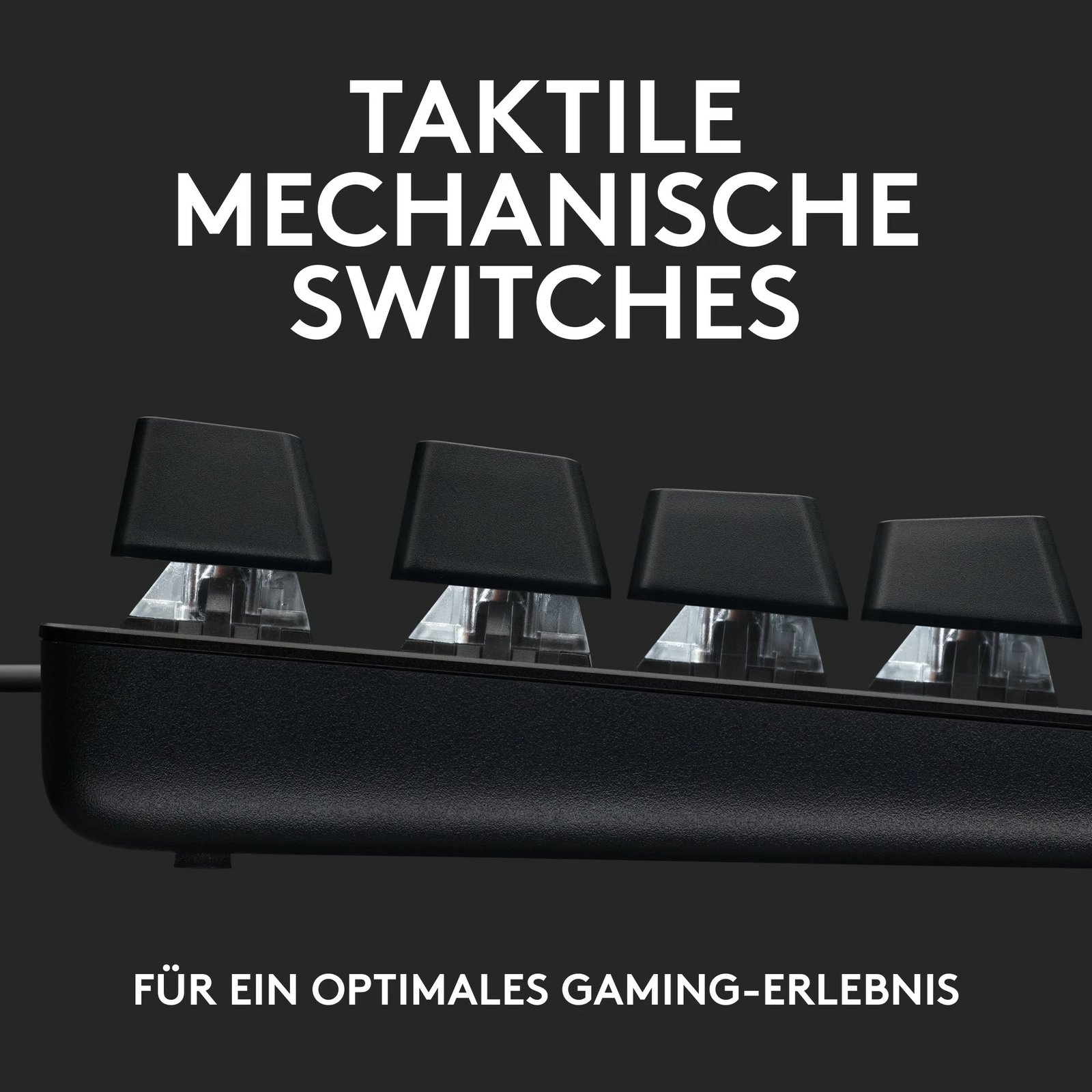 Tastierë mekanike Logitech G413 SE, full-size, ndriçim LED i bardhë, QWERTZ, e zezë