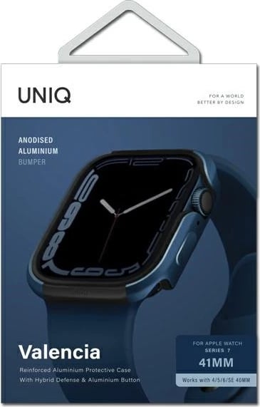 Mbështjellës UNIQ Valencia për Apple Watch 4/5/6/7/8/9/SE/SE2, 40/41mm, Blu