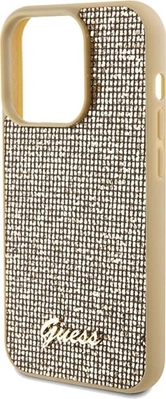 Mbështjellës Guess Disco Metal Script për iPhone 14 Pro, Ari