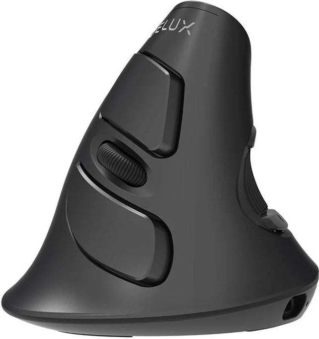 Maus vertikal pa tela Delux M618G DB, Bluetooth/2.4G, gri