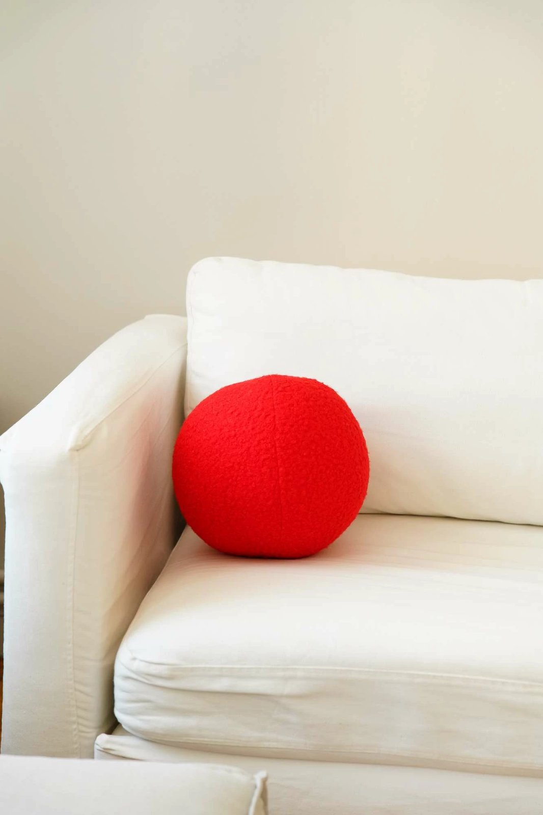 Jastëk dekorativ Evila Originals, Teddy Top 25, i kuq