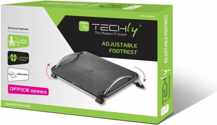 Mbështetëse këmbësh ergonomike Yakimasport, e zezë