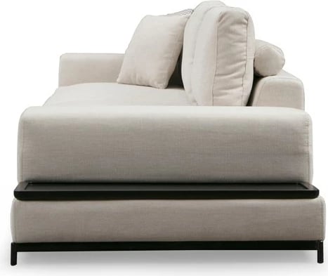 Divan katër vendesh, ngjyrë bezhë, me tavolinë anësore, Atelier del Sofa