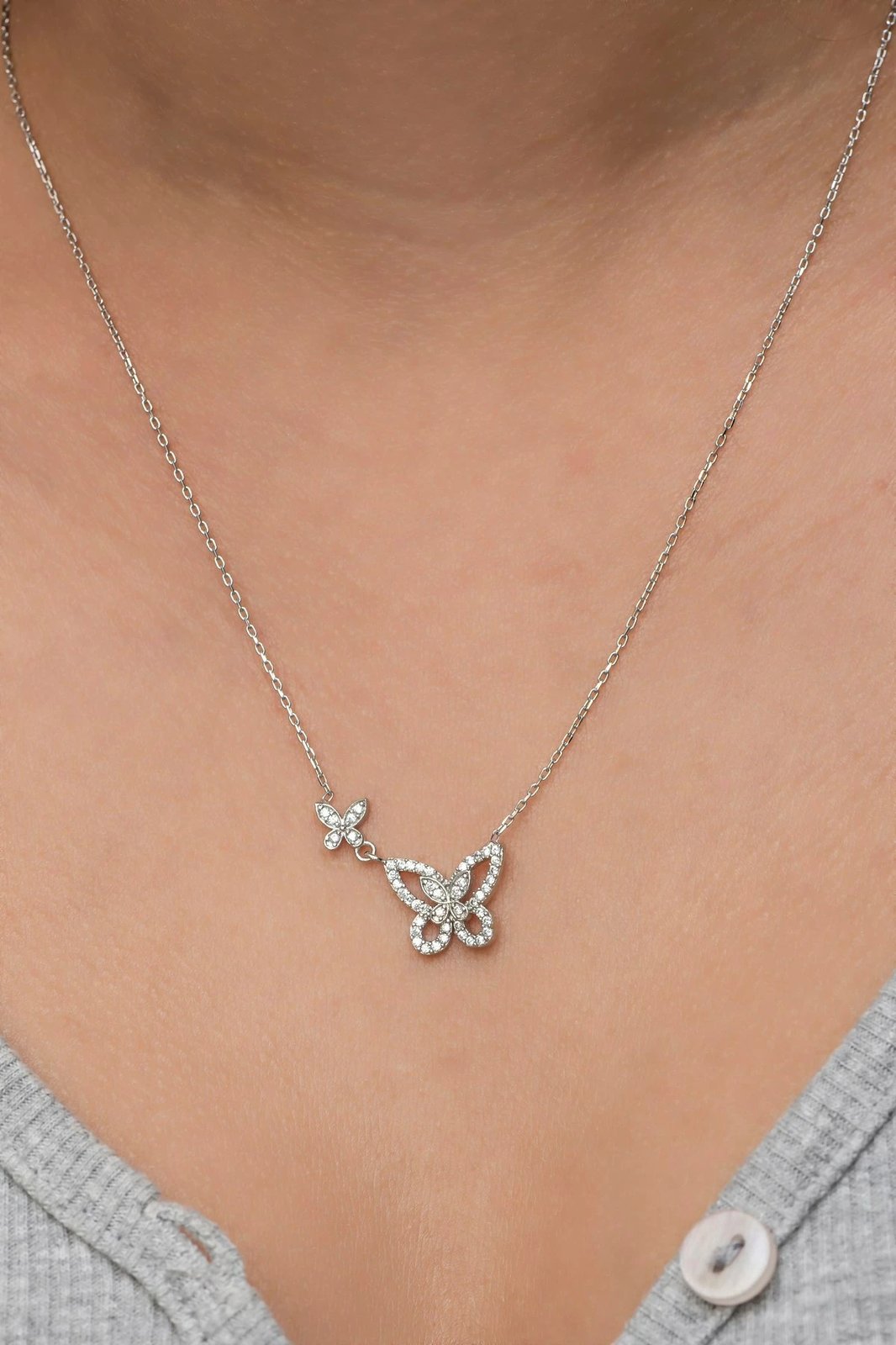 Varëse argjendi me flutur, ngjyrë argjendi, Jumeon, NRZ9986791