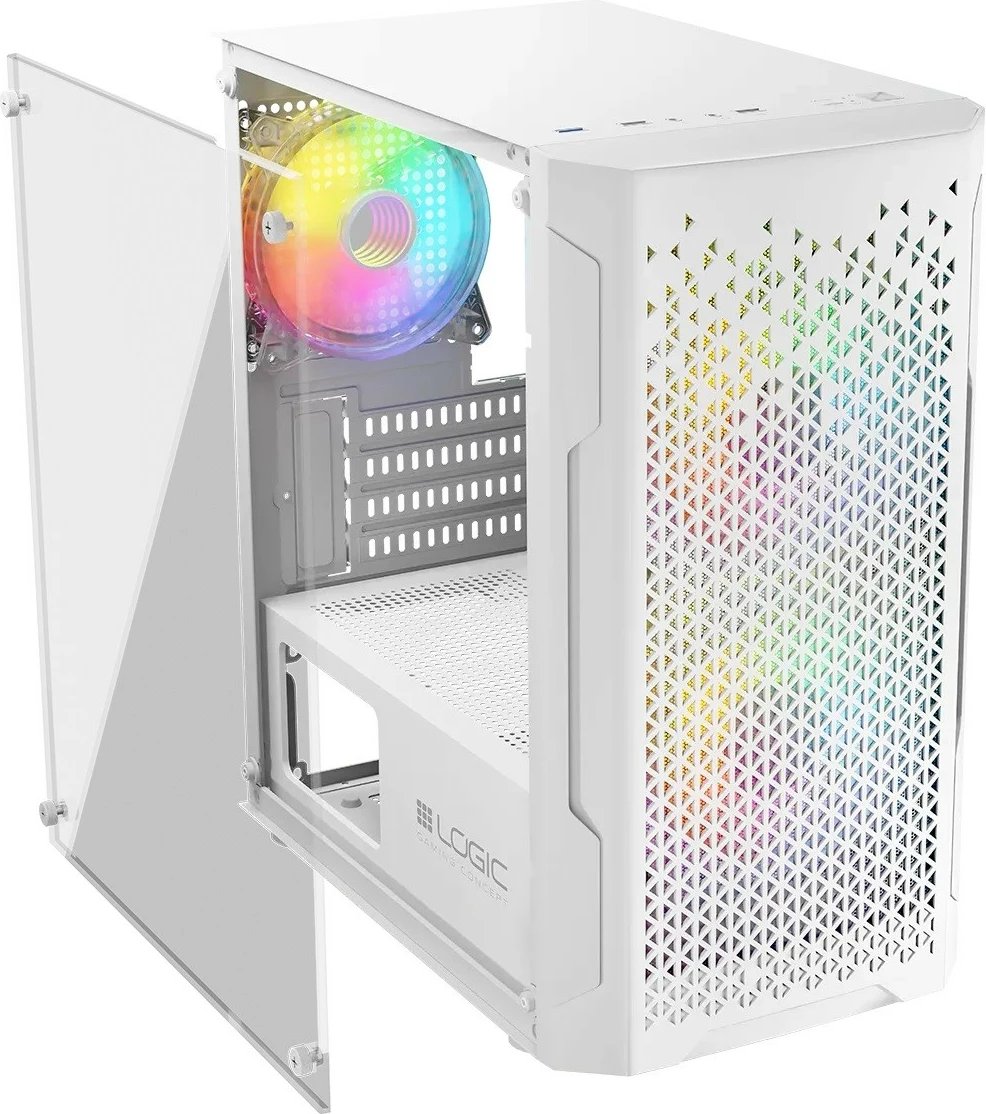Kasë Logic Concept Aramis ARGB Mini USB 3.0, e bardhë