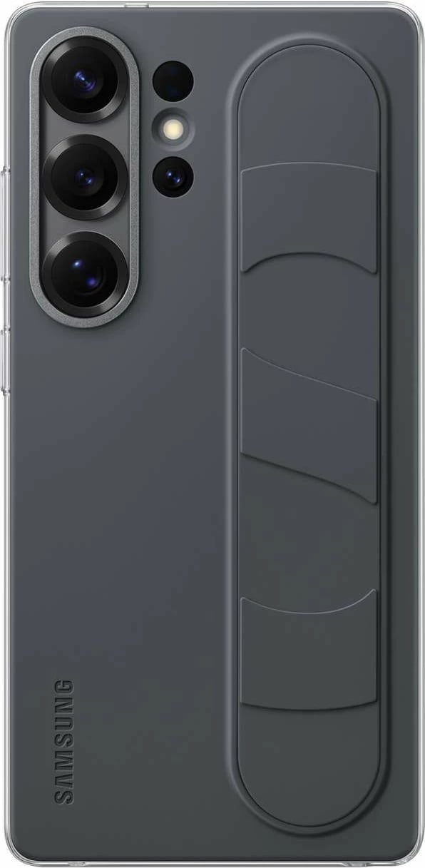 Mbështjellës Samsung Standing Grip Case EF-GS938CBEGWW për Galaxy S25 Ultra, silikon, i zi