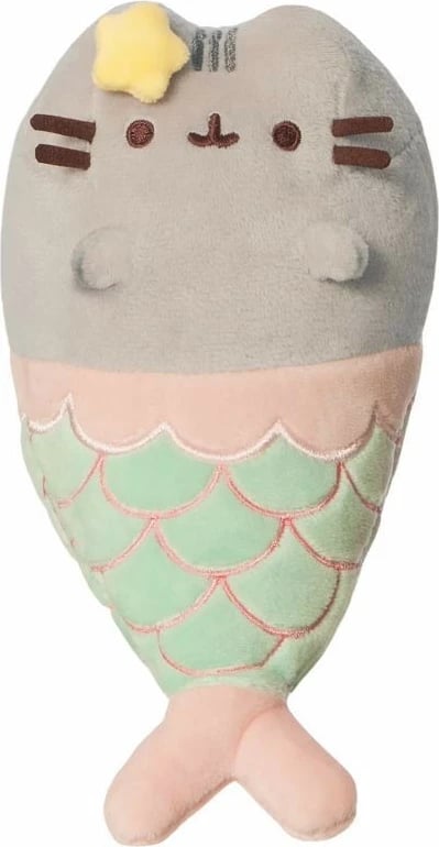 Lodër pelushi Pusheen Mermaid Daffi P-226, 20 cm, Bezhe/Jeshile/Salmon/E verdhë