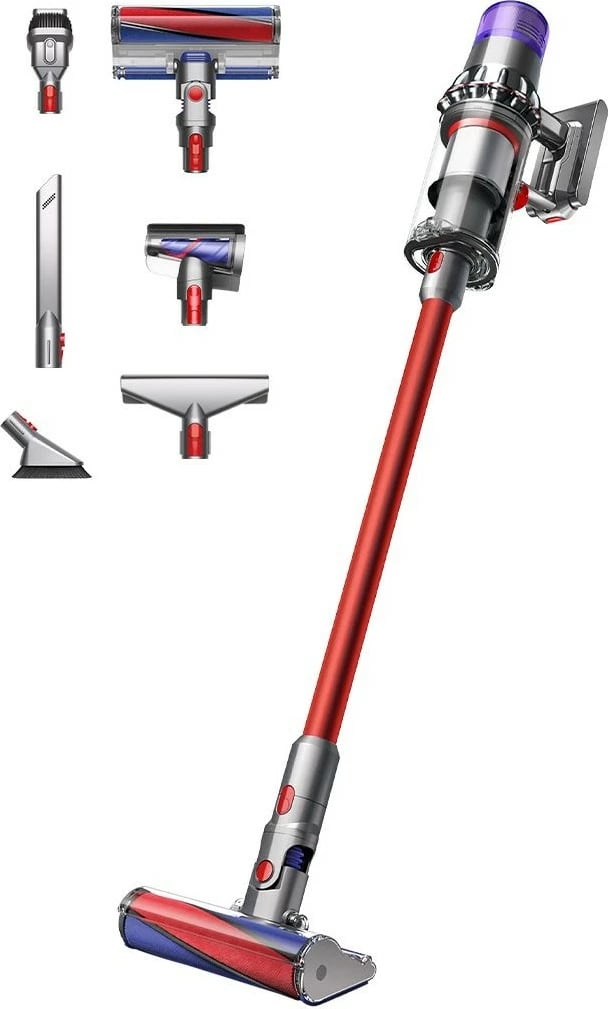 Fshesë me korrent pa kabllo Dyson V11 Fluffy, nickel/kuqe