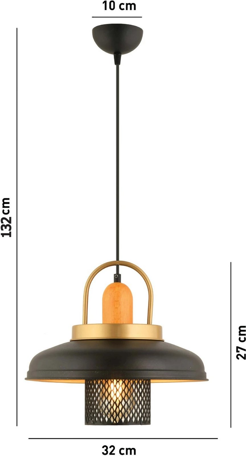 Llambë tavani Opviq, YM-4, metal, e zezë Llambë tavani Opviq, YM-4, metal, e zezë