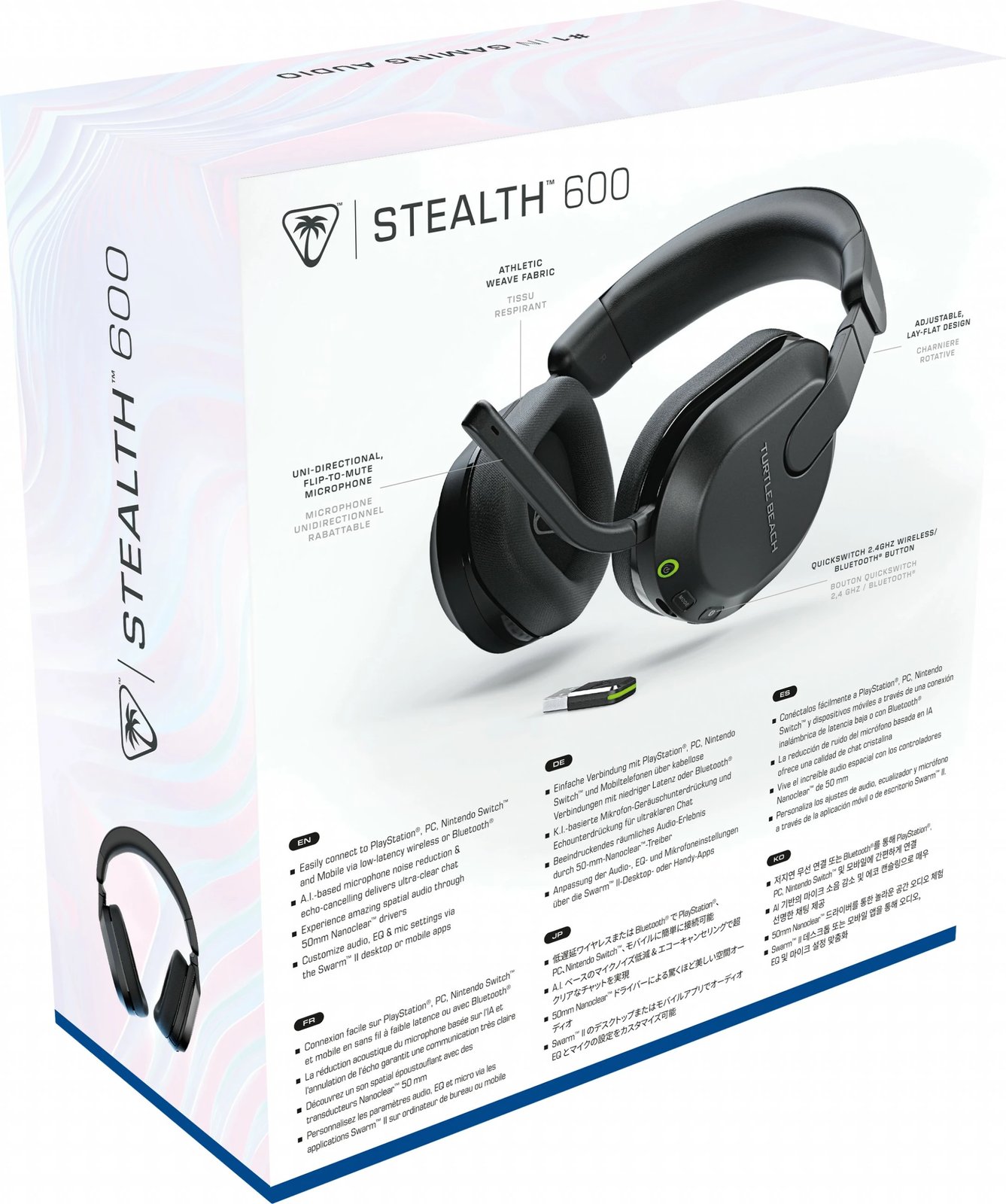 Kufje Turtle Beach Stealth 600 Gen 3, Wireless, 20 - 20000 Hz, Gaming, 320 g, E zezë