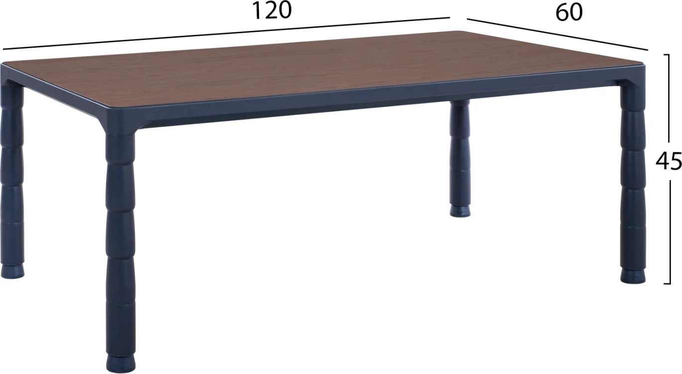 Tavolinë profesionale për kafe, ngjyrë arre, 120x60x45, FH2095