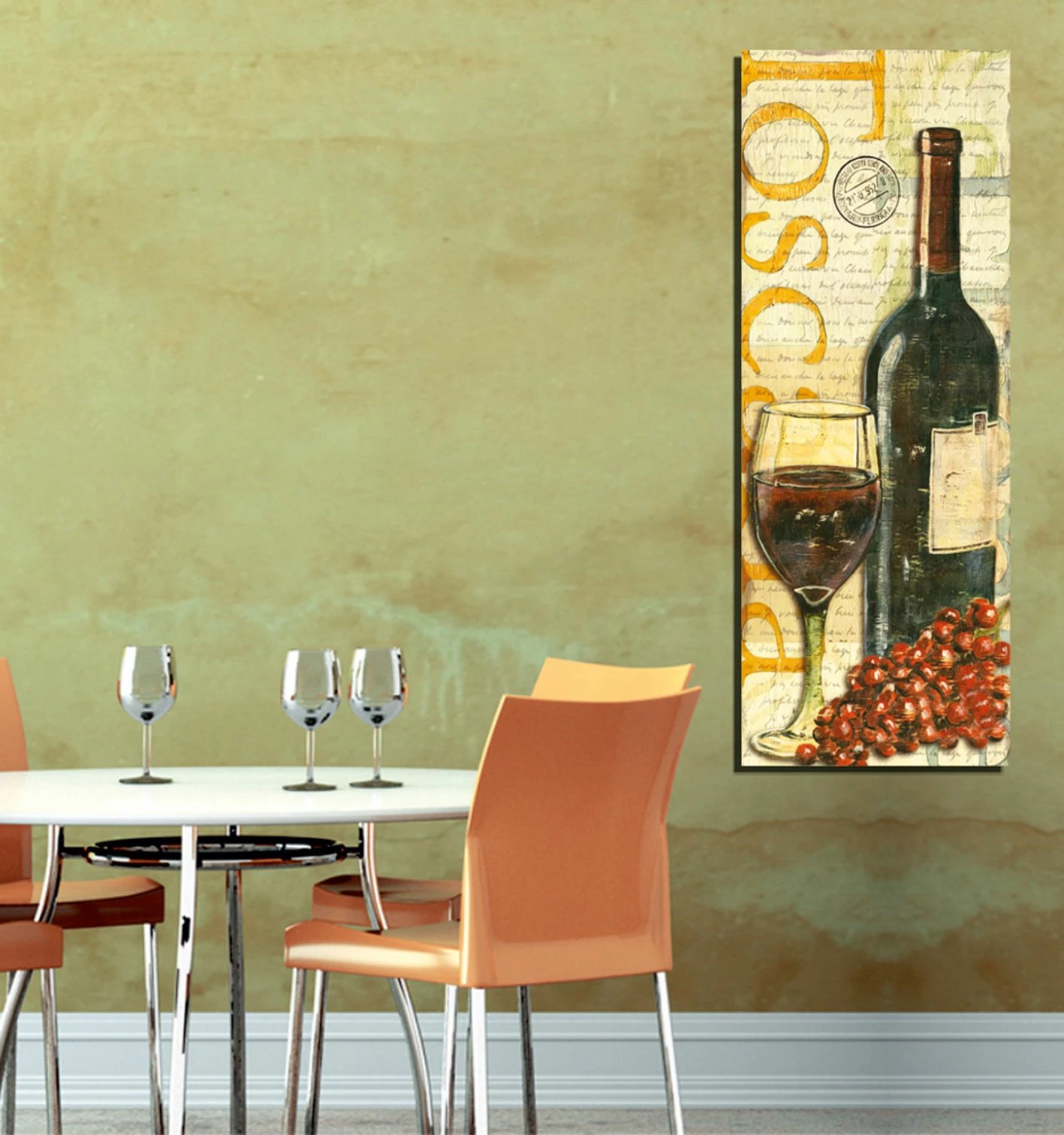 Pikturë dekorative në kanavacë, shumëngjyrëshe, PC076, 30x80cm