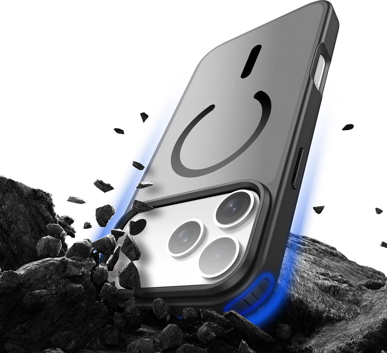 Mbështjellës Dux Ducis Yind për iPhone 17 Pro, MagSafe, i zi