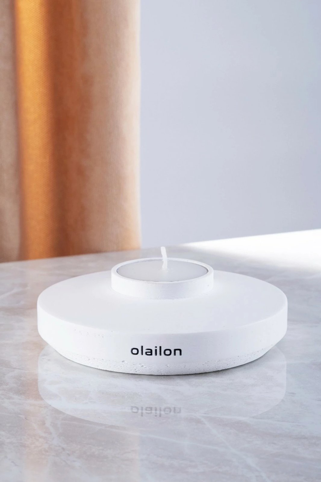 Qiri dekorativ Evila Originals, beton i bardhë, Space