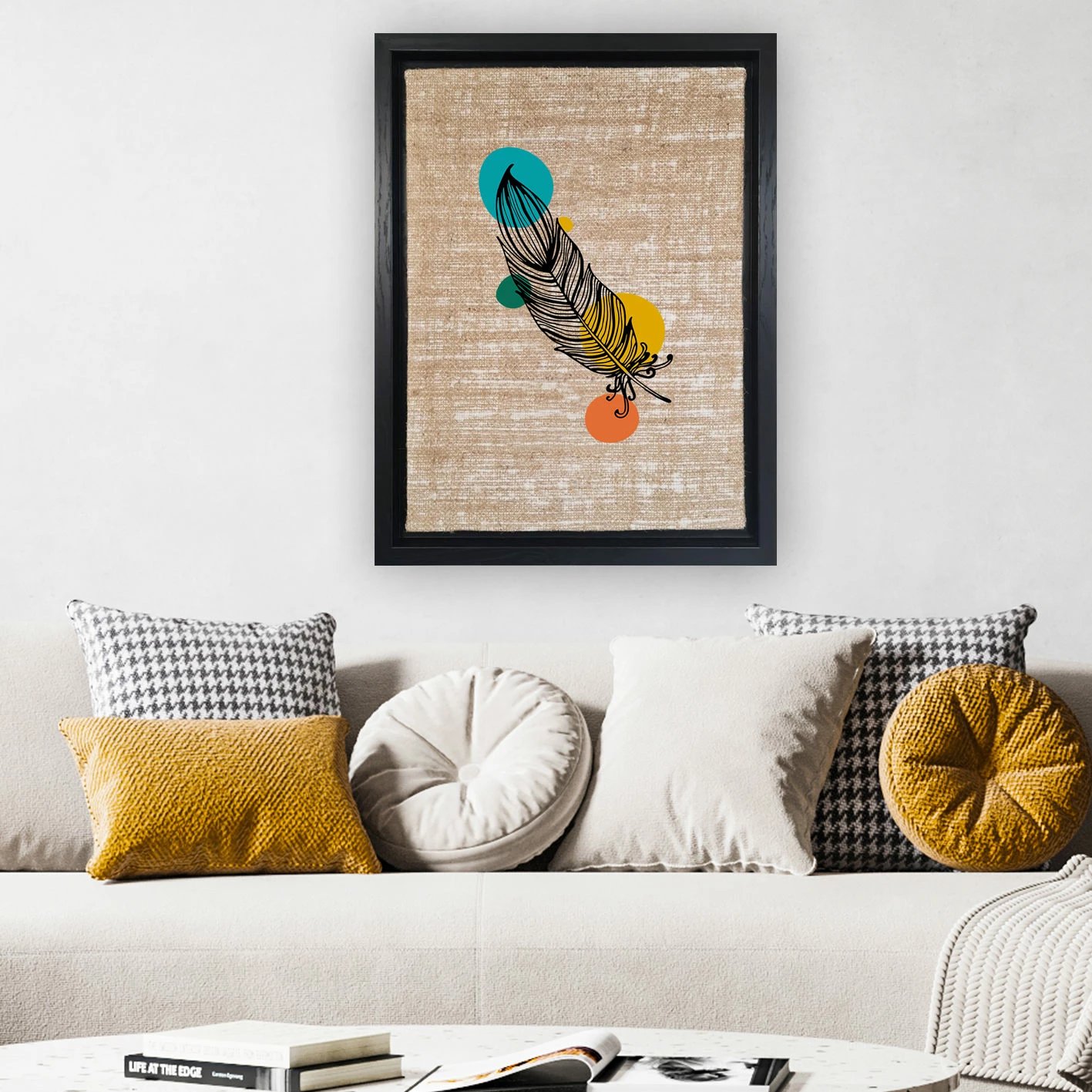 Pikturë dekorative në kanavacë, shumëngjyrëshe, Wallity LSJ319568870863, 36x46cm