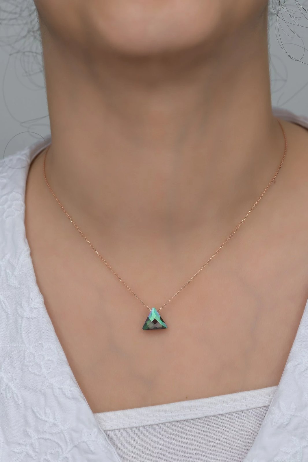 Qafore argjendi, ngjyrë rozë e artë dhe e gjelbër, Jumeon, NRZ99316