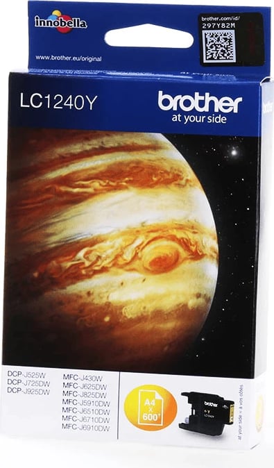 Kartush boje, Brother, LC1240Y, 600 faqe, e verdhë
