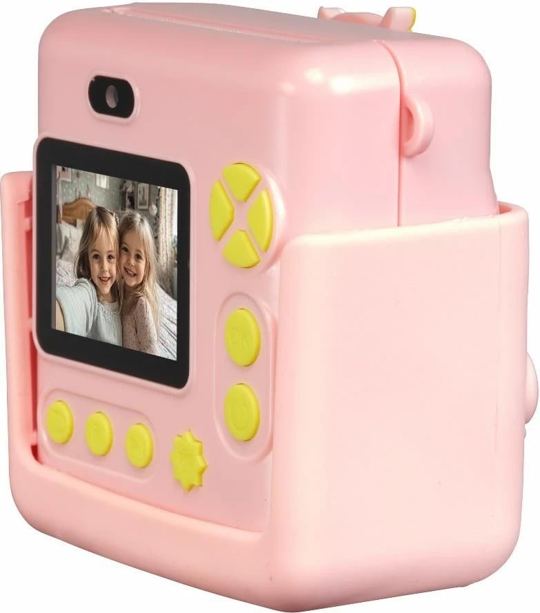 Kamerë instant denver KPC-1363RO për fëmijë, me ekran LCD 2", MicroSD, rozë