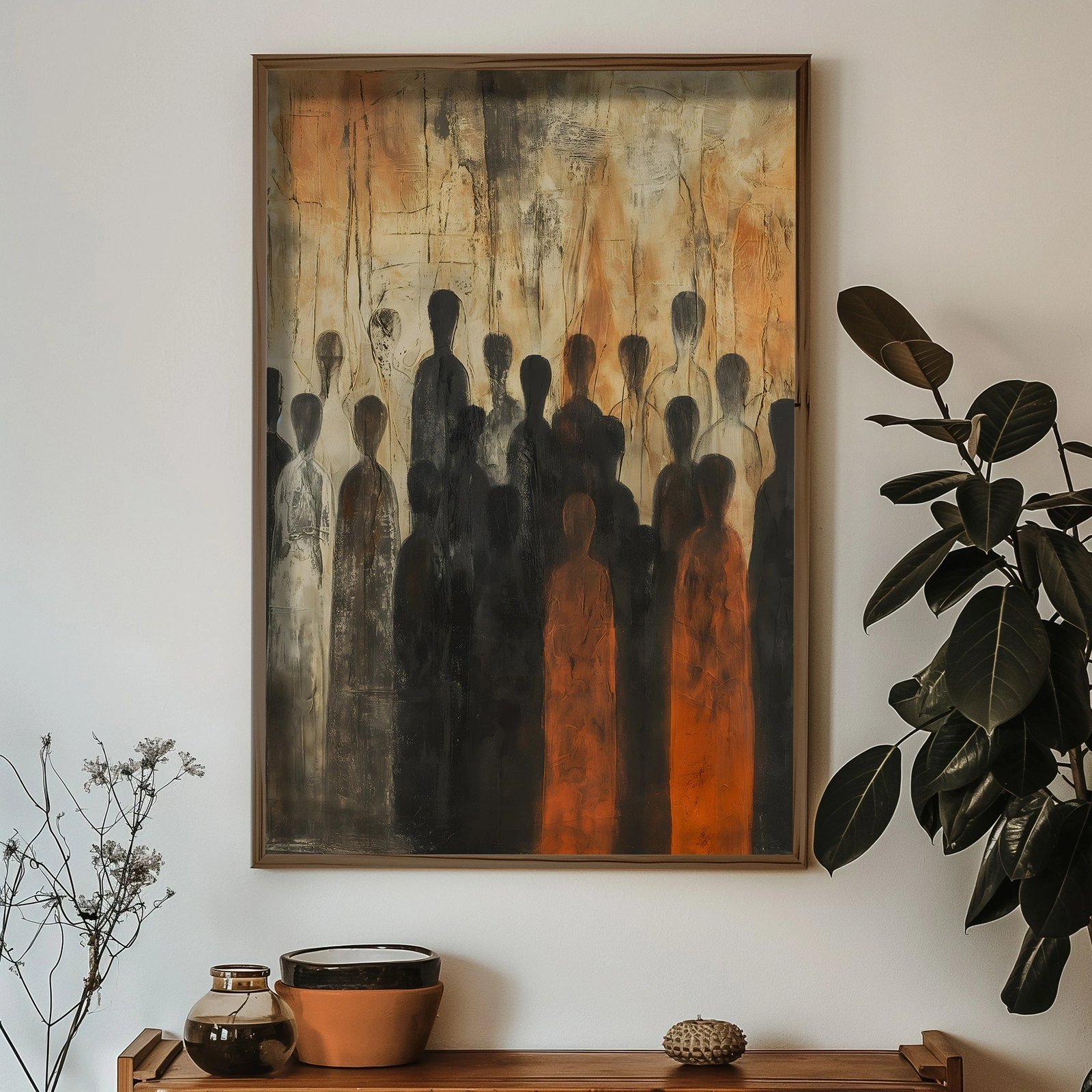 Pikturë dekorative me kornizë MDF, Wallity, HUM098