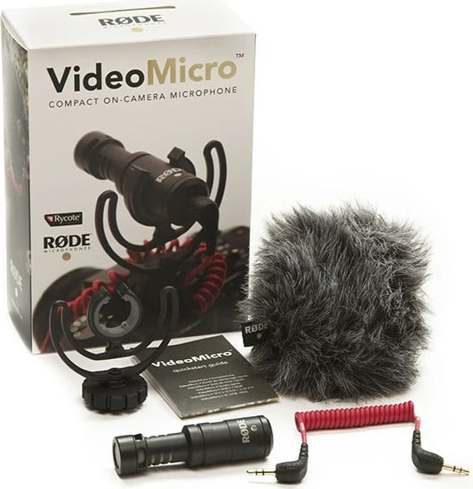 Mikrofoni për kamerë digitale RØDE VideoMicro, i zi
