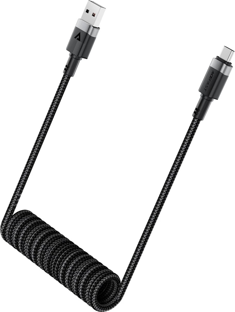 Kabllo Acefast C14-04 USB-A në USB-C, 1.2m, 3A, e zezë