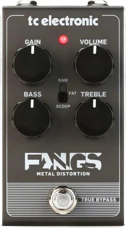 Efekt kitarë TC Electronic Fangs Metal Distortion, me kabllo, grafit