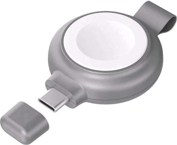 Karikues magnetik wireless INVZI NVZAWC01 për Apple Watch, 5W, USB-C, Gri