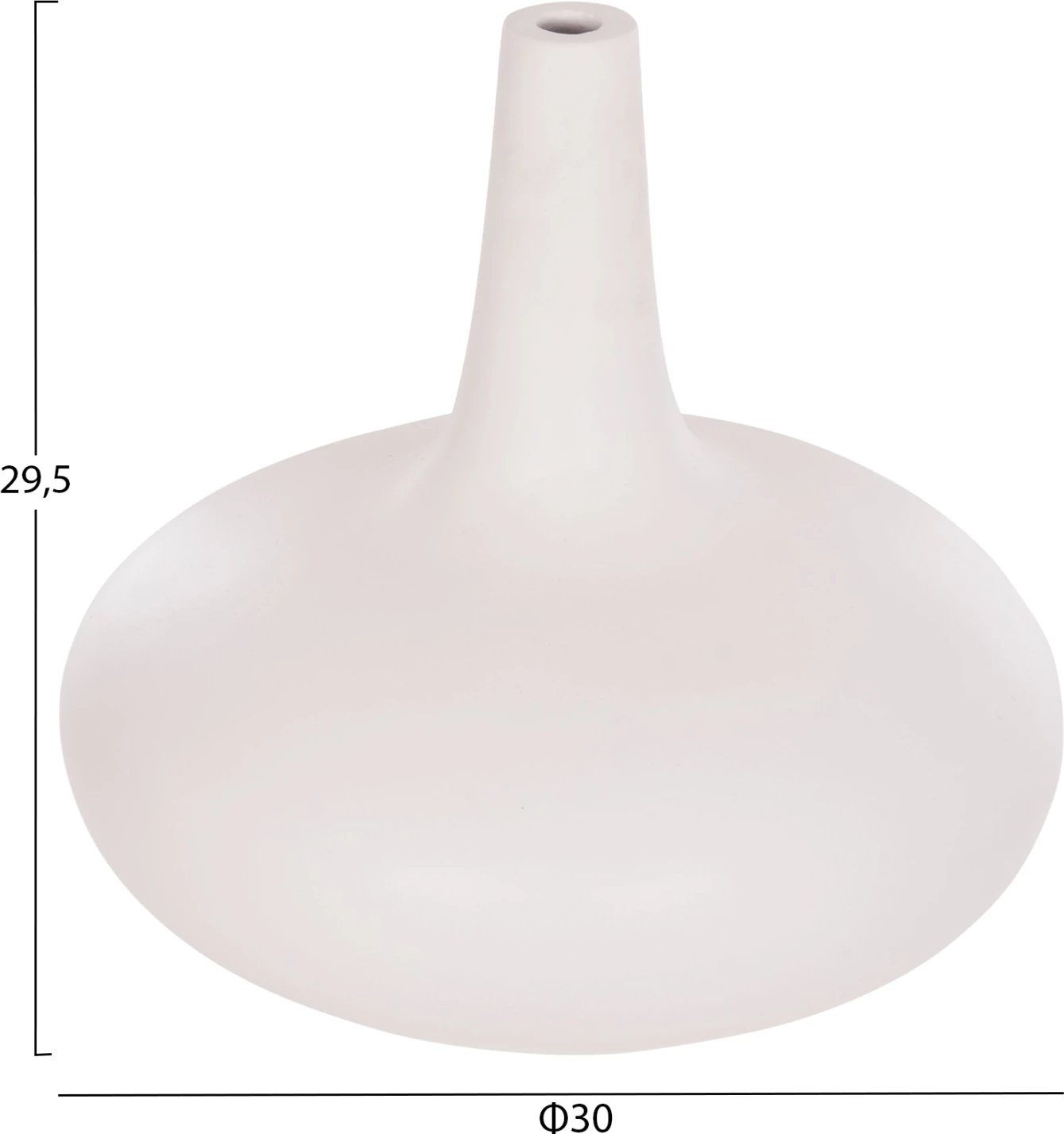 Vazo dekorative tavoline Deni, terrakotë e bardhë, FH4663.02M, 30x29.5cm Vazo dekorative tavoline Deni, terrakotë e bardhë, FH4663.02M, 30x29.5cm